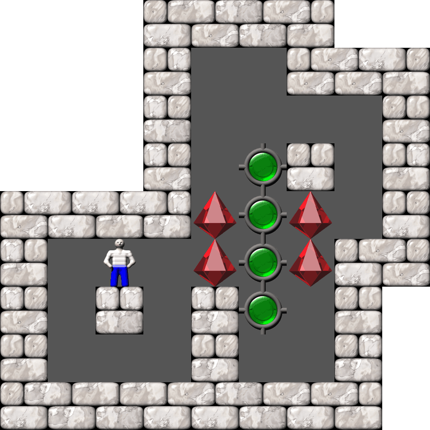 Sokoban The Warehouse I - Vertical Mobility level 47